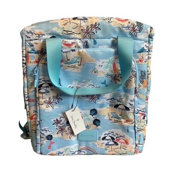 Vera Bradley Other - Vera Bradley Beach Cooler Insulated Backpack Beach Treasures Tote Bag NWT